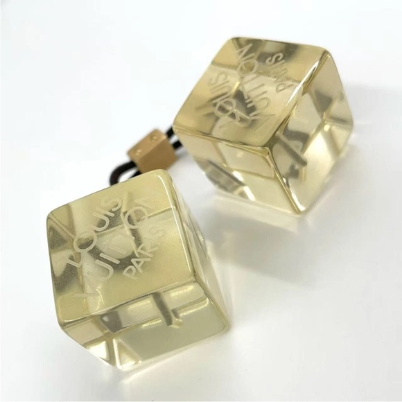 Louis Vuitton clear cube hair Tie with box and dust bag - Picture 6 of 15